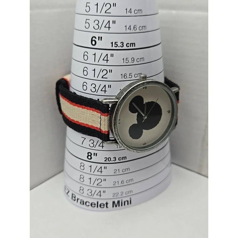 Rare Disney Mickey Mouse Ears Wrist Watch By Junk Food 0318 New Battery